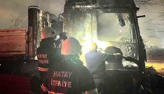 D&ouml;rtyol&rsquo;da tır yangını