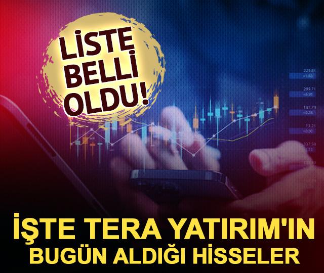 Tera Yatırım'ın bugün aldığı hisseler