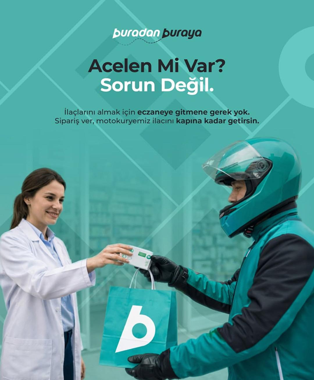 Kredi kartlı kurye ağı Buradan Buraya ile şehir içi alışveriş ve teslimat 2