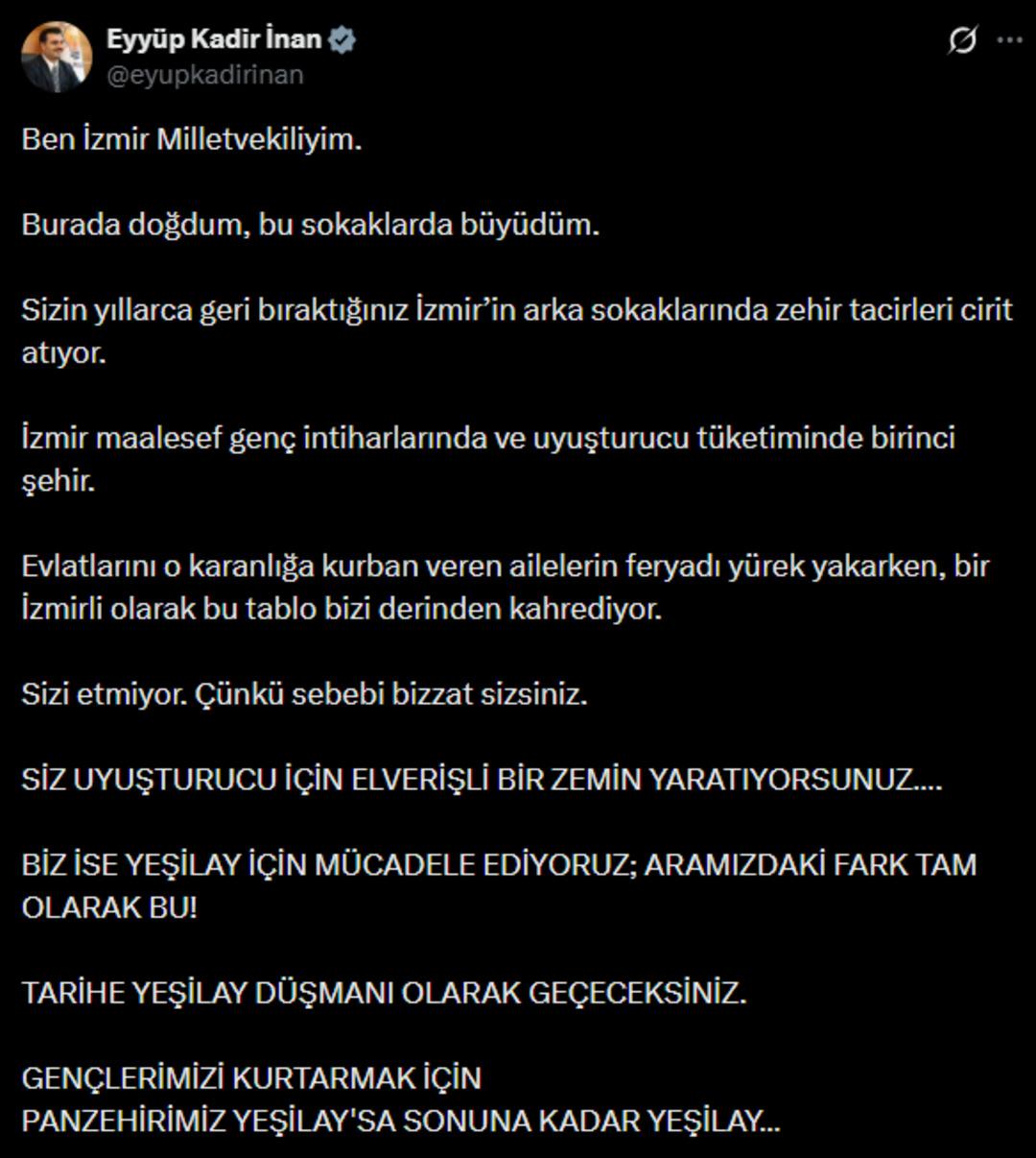 Cemil Tugay a sert yanıt verdi! AK Partili İnan: "Tarihe Yeşilay d&uuml;şmanı olarak ge&ccedil;eceksiniz" 1