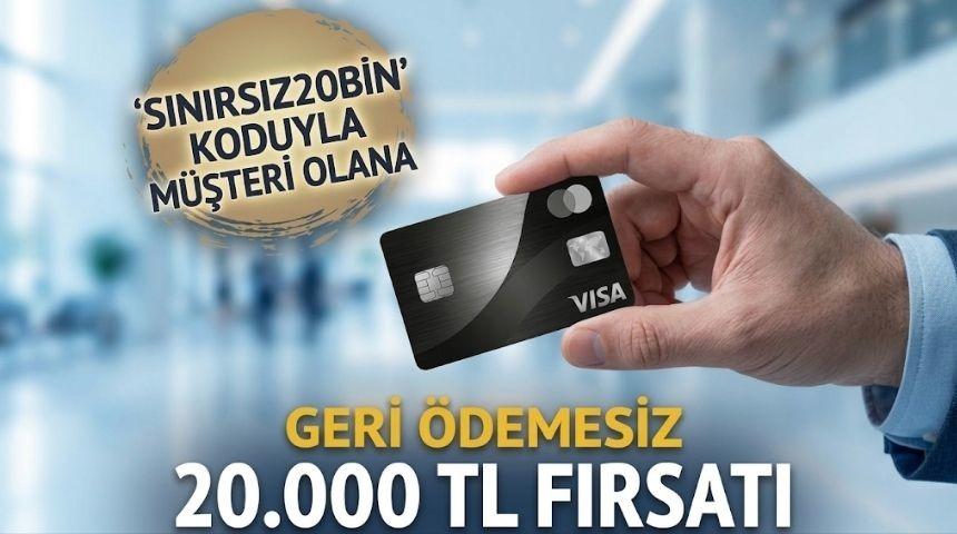 Yapı Kredi  "SINIRSIZ20BIN" kodu