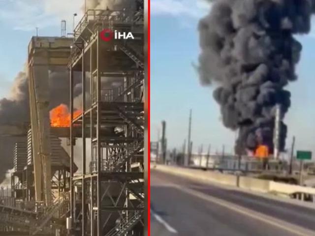 ABD'deki petrol rafinerisinde şiddetli patlama
