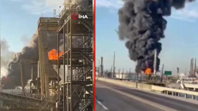ABD'deki petrol rafinerisinde şiddetli patlama