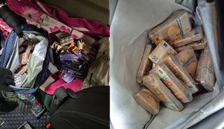 Sınırda yakalandı! &Ccedil;ikolata sandılar i&ccedil;inden servet &ccedil;ıktı