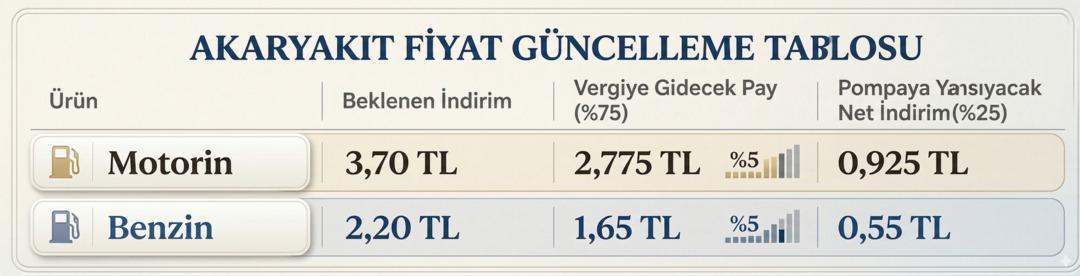 Benzin ve motorine indirim geliyor! Vergi kesintisi yaşanacak 3