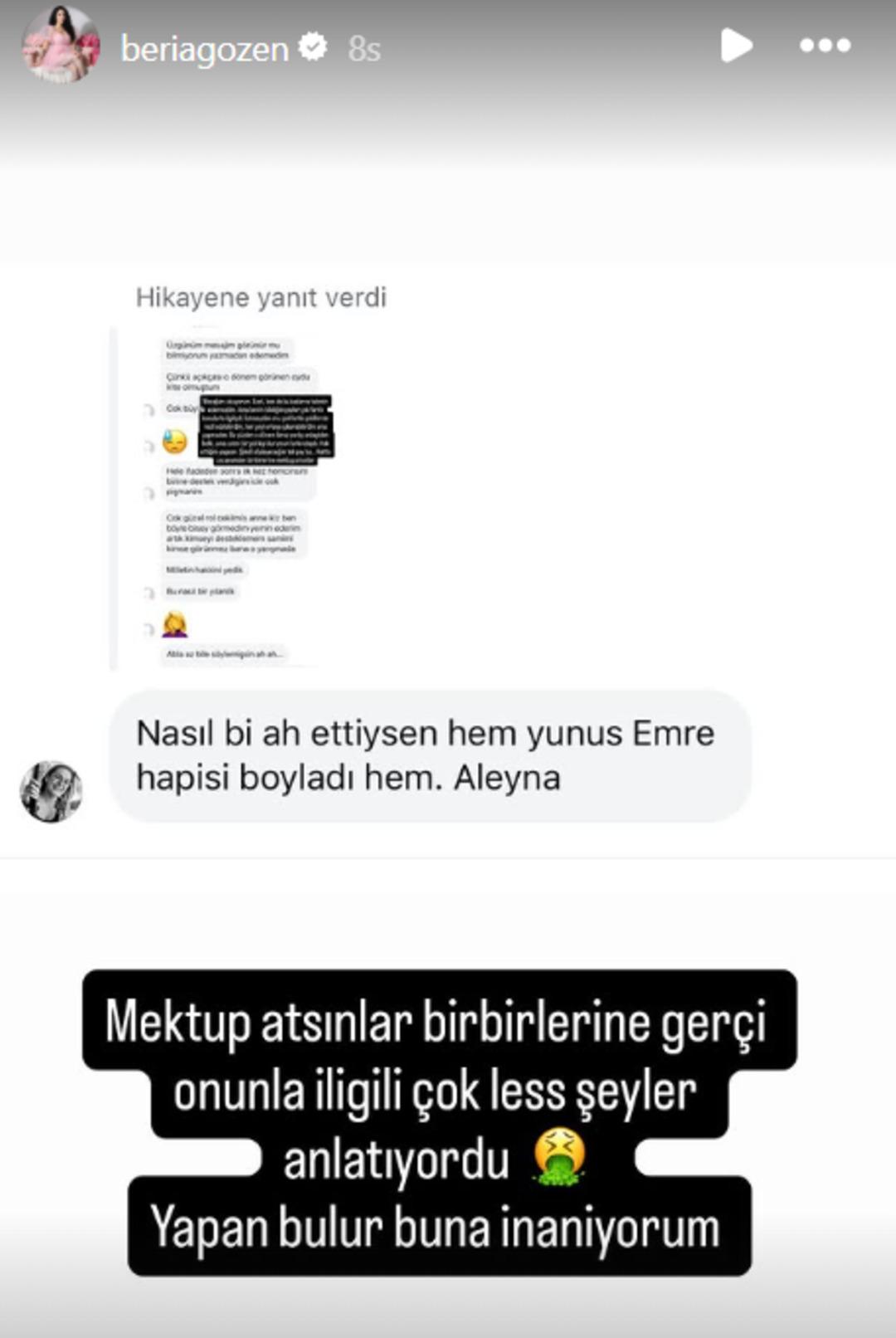 Aleyna Kalaycıoğlu tutuklandı Beria Özden sessiz kalmadı: Onu rezil edebilirdim 1