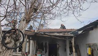 M&uuml;stakil evde yangın: 6 aylık bebek hastaneye kaldırıldı