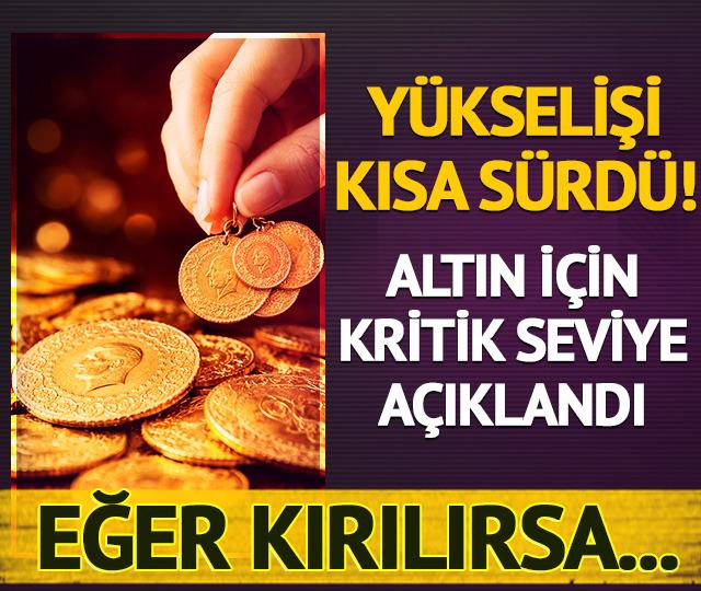 Y&uuml;kseliş kısa s&uuml;rd&uuml;! Altın i&ccedil;in 4 bin 200 dolar kritik eşik