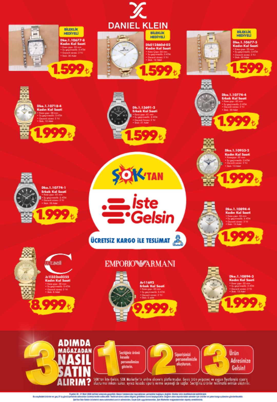 ŞOK a Armani kol saati geliyor! 25 Mart 2026 ŞOK aktüel katalog yayınlandı! 7