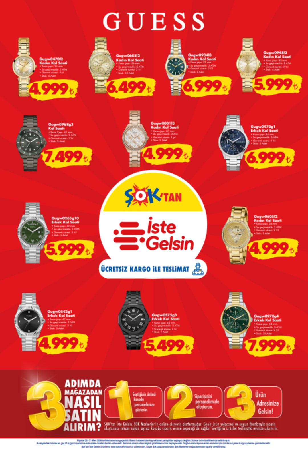 ŞOK a Armani kol saati geliyor! 25 Mart 2026 ŞOK aktüel katalog yayınlandı! 8