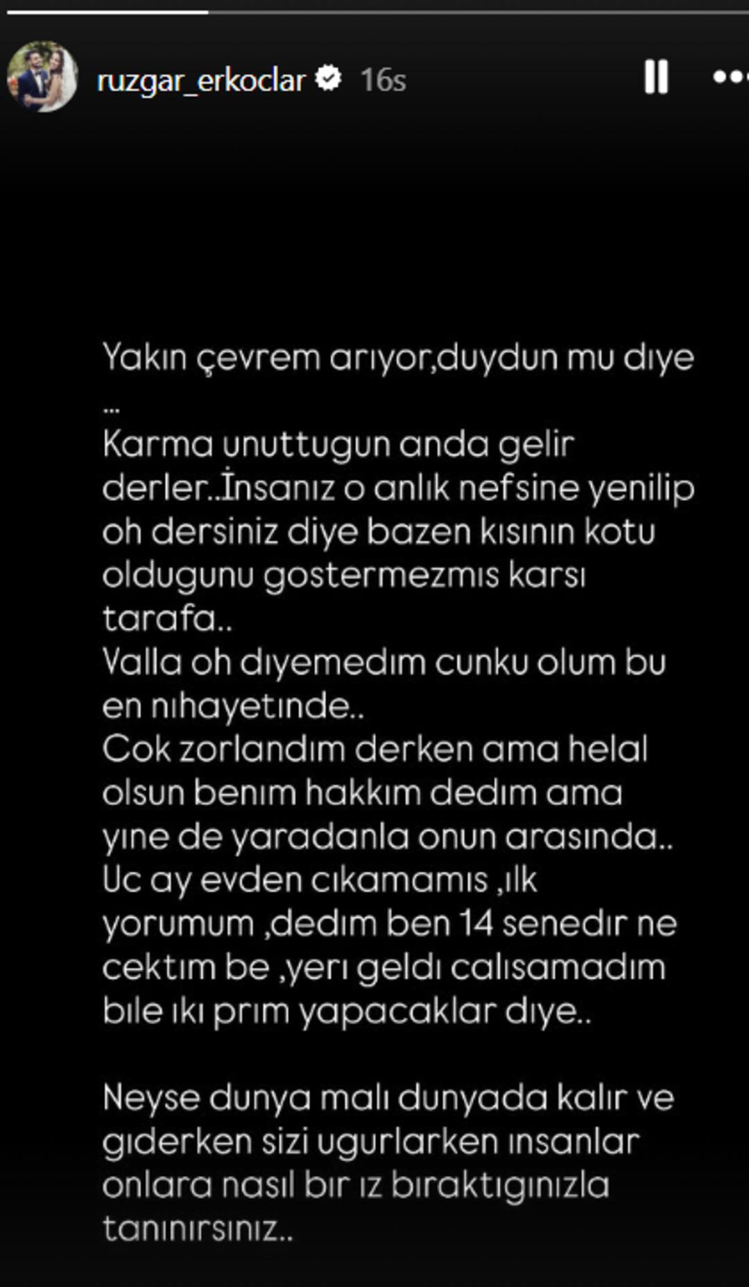 Erol K&ouml;se cinsiyet değiştirdiğini ifşa etmişti! R&uuml;zgar Erko&ccedil;lar paylaştı 1