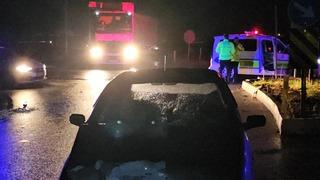 Çorum'da polis aracı ile otomobil çarpıştı, 3 kişi yaralandı