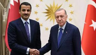 Cumhurbaşkanı Erdoğan Katar Emiri ile g&ouml;r&uuml;şt&uuml;