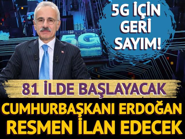 5G'de tarihi adım! Cumhurbaşkanı Erdoğan 5G'ye ge&ccedil;işi 31 Mart'ta resmen ilan edecek