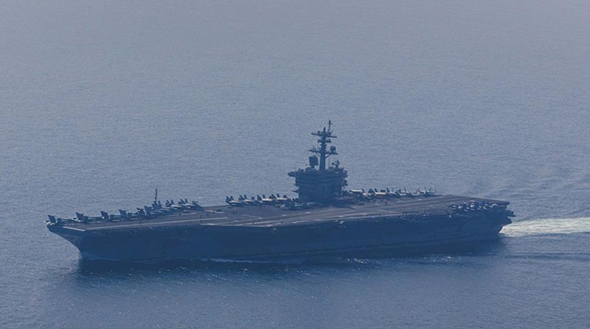 ABD u&ccedil;ak gemisine saldırı! İran duyurdu: ""USS Abraham Lincoln'&uuml; hedef aldık"
