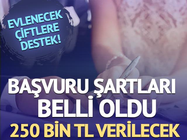 Evlenecek &ccedil;iftlere destek! Başvuru detayları belli oldu