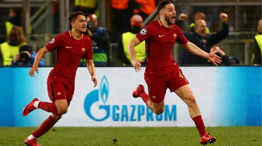 Barcelona'yı yenen Roma'ya ve Cengiz &Uuml;nder'e İtalyan basınından &ouml;vg&uuml;ler