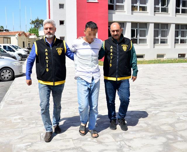 Çaldığı içki ve sigaraları çuvalla taşıyan hırsız yakalandı