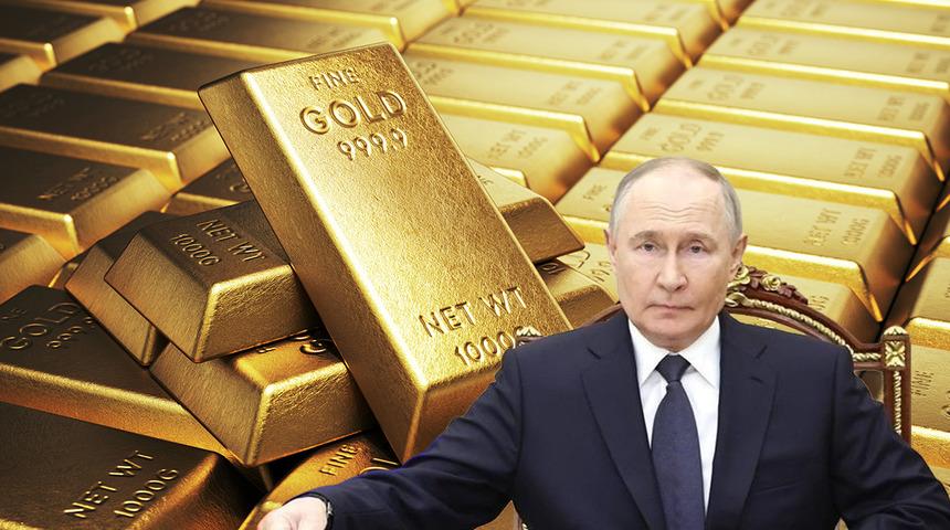 Putin, Rusya'dan k&uuml;l&ccedil;e altın ihracatını yasakladı