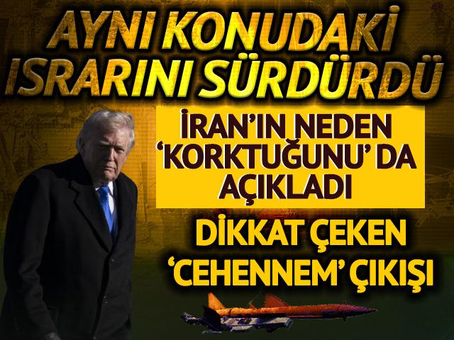 Trump'tan bir 'm&uuml;zakere' &ccedil;ıkışı daha! İran'ın neden kabul etmediğini de a&ccedil;ıkladı