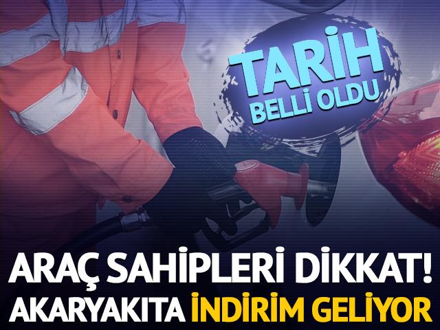 Akaryakıta indirim geliyor! Tarih belli oldu (26 Mart 2026)