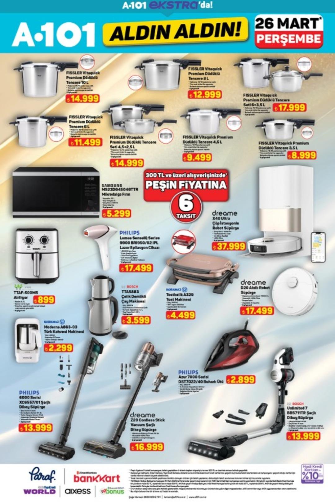 A101 e Philips dikey süpürge geliyor! 26 Mart 2026 A101 katalog yayınlandı! 10