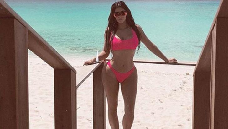 Kim Kardashian tatile çıktı! Instagram'ı salladı G2