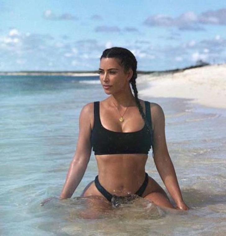 Kim Kardashian tatile çıktı! Instagram'ı salladı G1