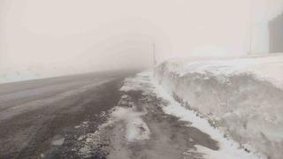 Sahara geçidinde yoğun sis ulaşımı olumsuz etkiliyor