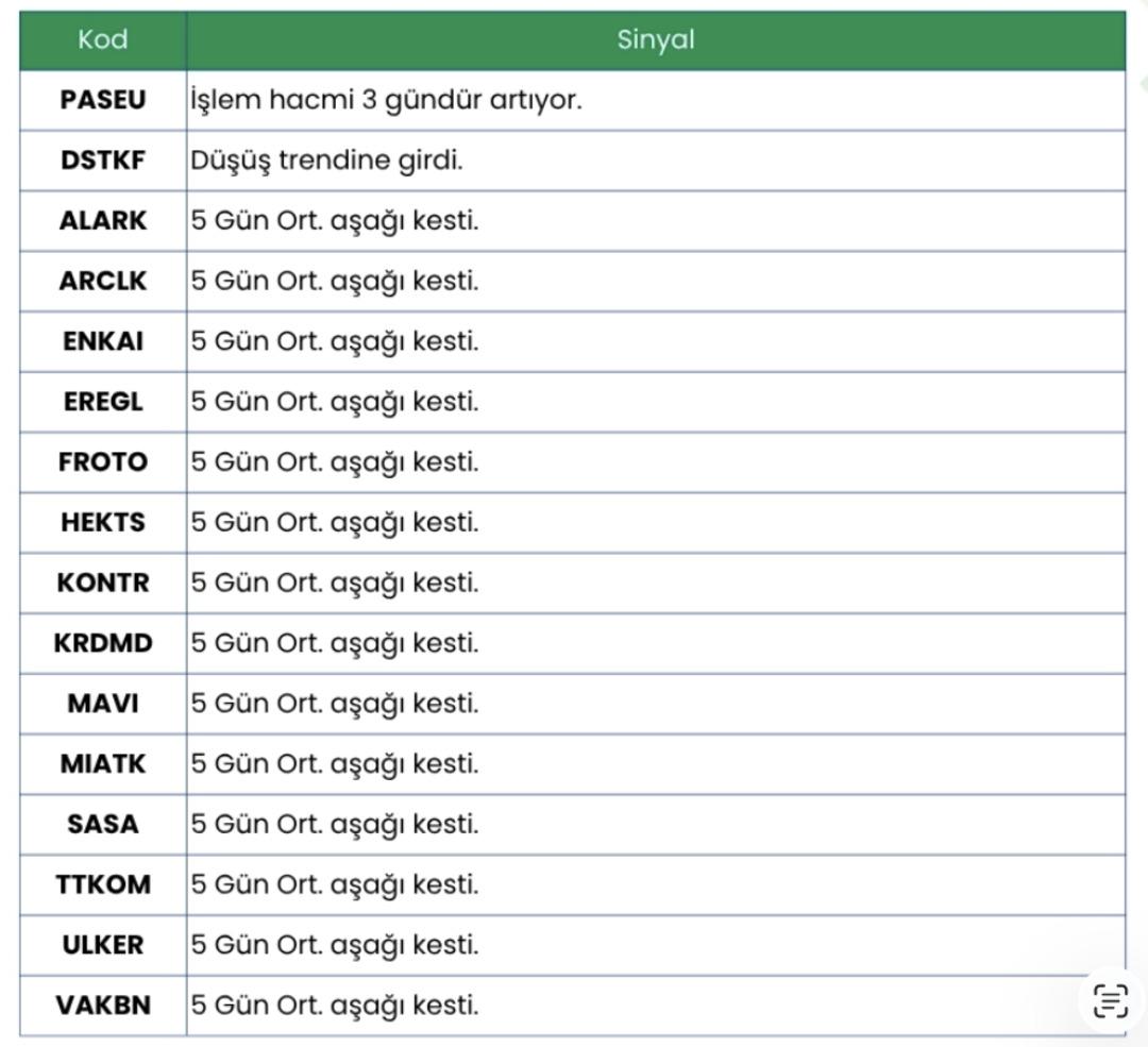 Borsa da Kırmızı Alarm: 14 Hisse Ortalamanın Altında 1