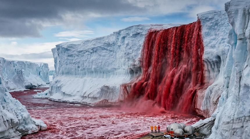 Buzulların altındaki sır: Antarktika&rsquo;daki 'Kan Şelale'sinin 100 yıllık gizemi &ccedil;&ouml;z&uuml;ld&uuml;! 