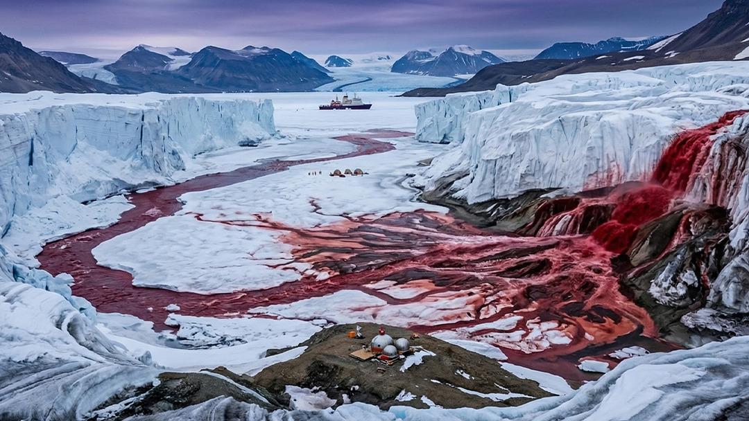 Buzulların altındaki sır: Antarktika&rsquo;daki  Kan Şelale sinin 100 yıllık gizemi &ccedil;&ouml;z&uuml;ld&uuml;!  2