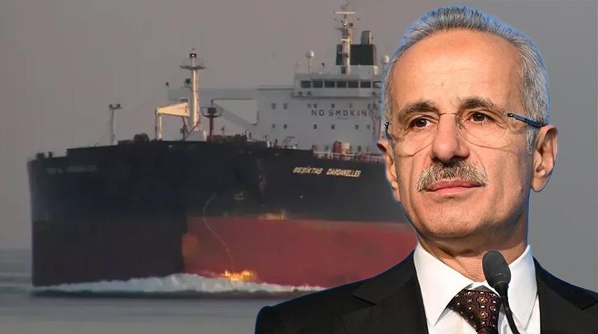 Karadeniz'de T&uuml;rk tankeri dronla vurulmuştu! Bakan Uraloğlu son durumu duyurdu