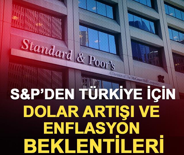 S&P, Türkiye için Kademeli Dolar Artışı ve Enflasyon Beklentilerini Açıkladı