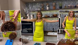 &Ccedil;ağla Şıkel'in viral olan &ccedil;ikolata tarifi: Pişirmeden hazır!