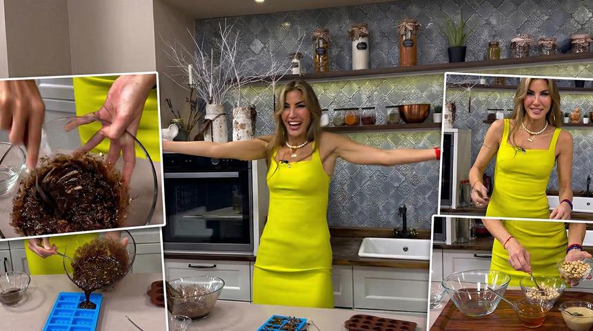 &Ccedil;ağla Şıkel'in viral olan &ccedil;ikolata tarifi: 20 dakikada pişirmeden hazır!