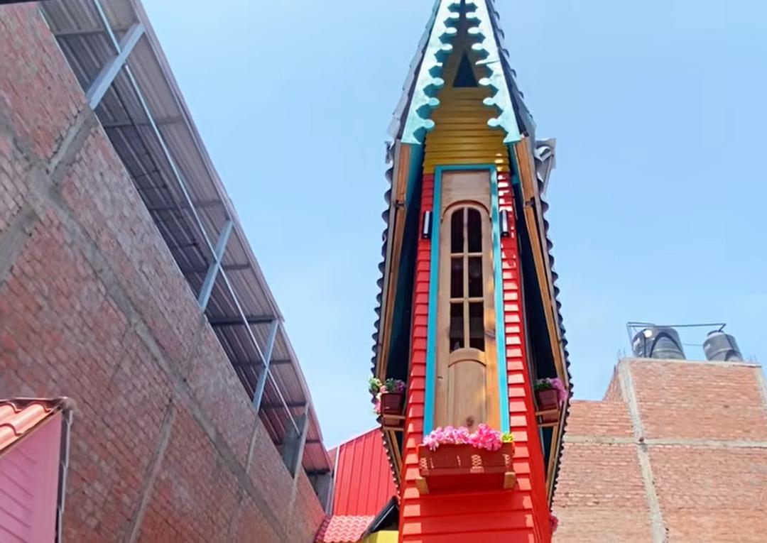 Dünyanın en dar evi sadece 63 santimetre! Bir adım atılıyor 2