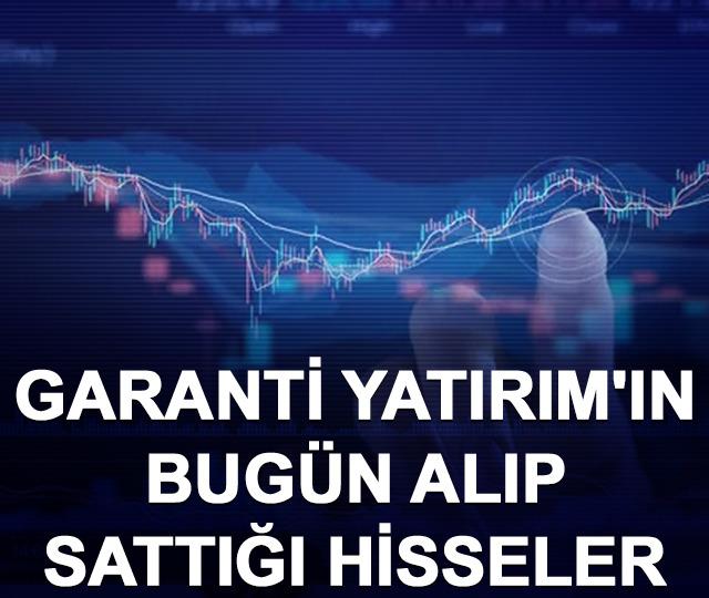 Garanti Yatırım'ın bugün alıp sattığı hisseler (27 Mart 2026)