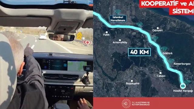 Trafikte bir ilk! 5G destekli akıllı yol hizmete girdi, sürücülere bildirim gidecek
