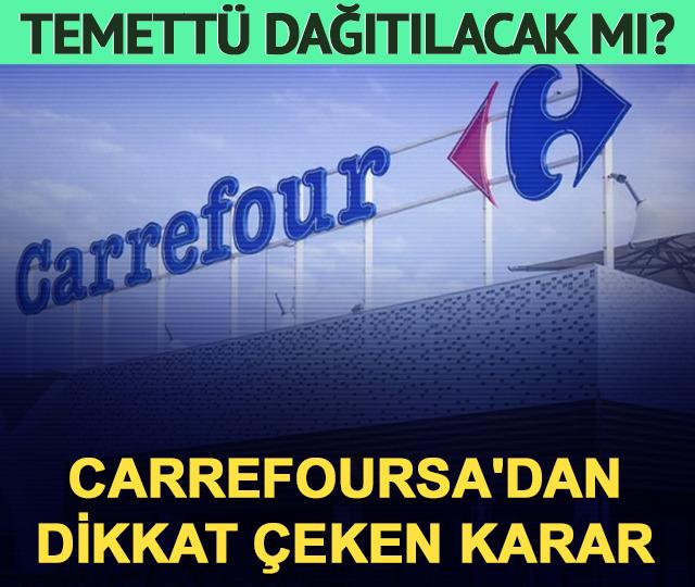 CarrefourSA (CRFSA)'dan dikkat çeken temettü kararı