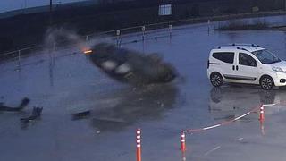 60 metre sürüklendi, takla üstüne takla attı! Korkunç anlar saniye saniye kamerada 