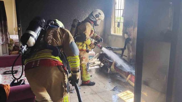 Antakya’da ev yangını