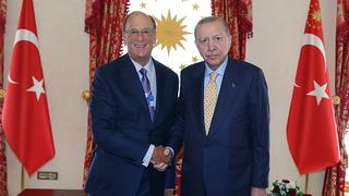 İstanbul'da dikkat çeken görüşme! Cumhurbaşkanı Erdoğan, BlackRock Başkanı Laurence Fink ile bir araya geldi