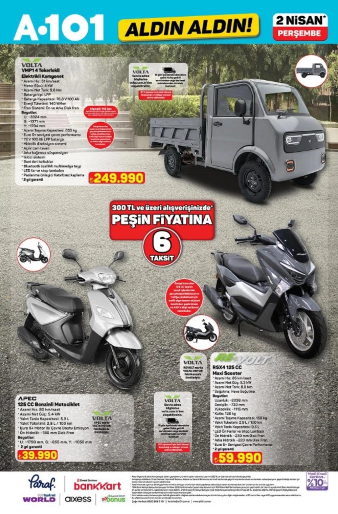 A101 e elektrikli kamyonet geliyor! 2 Nisan 2026 A101 katalog yayınlandı! 7
