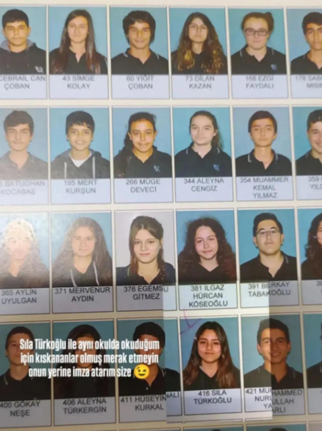 Sıla Türkoğlu nun lise yıllığı ortaya çıktı! Herkes aynı şeyi söyledi! Daha da güzelmiş 3