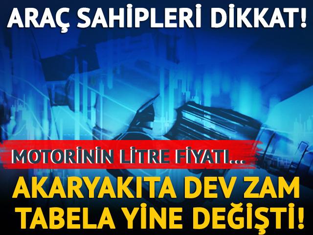 Motorine dev zam geldi, tabela yine değişti! Motorin 75 TL'ye ulaştı