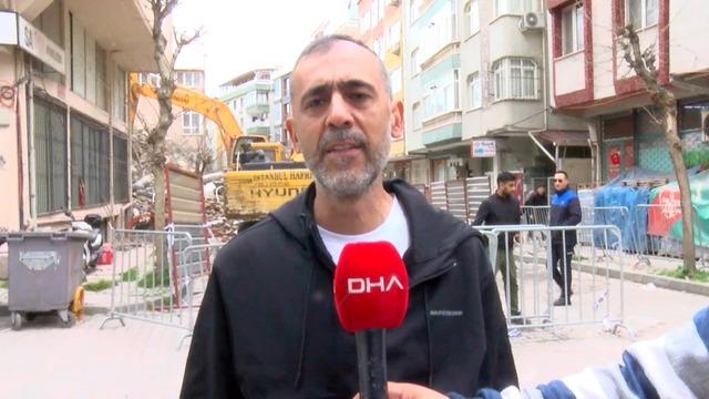 İstanbul Güngören’de yıkım sırasında hasar gören 6 katlı bina tahliye edildi 7