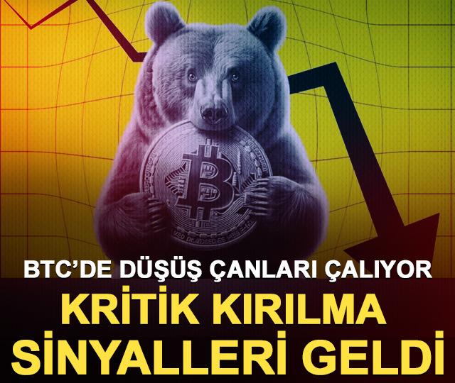 Bitcoin’de düşüş çanları çalıyor: Kritik kırılma sinyalleri geldi