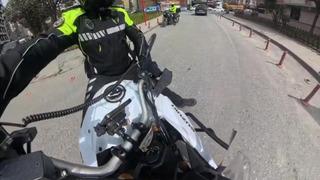 Bahçelievler'de yaralanan bebeği hastaye motosikletli zabıta yetiştirdi