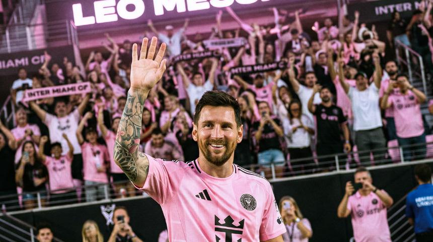 SON DAKİKA | Lionel Messi bu sefer &ccedil;ok ilgin&ccedil; bir şekilde tarihe ge&ccedil;ti! Inter Miami'den Arjantinli yıldıza eşi benzeri g&ouml;r&uuml;lmemiş onur...